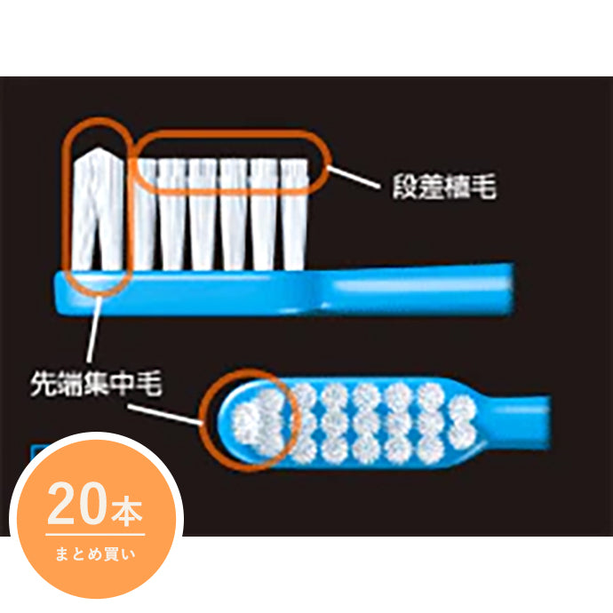 【便利なまとめ買い 20本入り】ルシェロ歯ブラシB-10［虫歯予防］